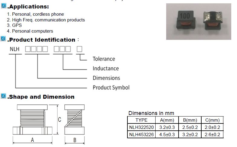 Unshielded Power Inductor